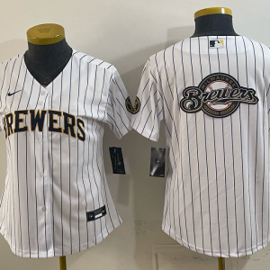 Brewers White Pinstripe Vintage Baseball Jersey New Cool Base Stitched MLB Jersey KKE082 – 2026–27