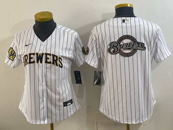 yp251513867-082 Brewers White Pinstripe Vintage Baseball Jersey New Cool Base Stitched MLB Jersey KKE082 – 2026–27
