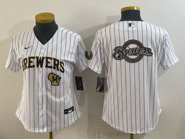 yp251513867-084 Brewers White Pinstripe Vintage Baseball Jersey New Cool Base Stitched MLB Jersey KKE084 – 2026–27