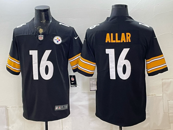 Steelers #16 Drew Allar Black Throwback Football Jersey Men’s Stitched NFL Elite Jersey KKD001 – 2026–27