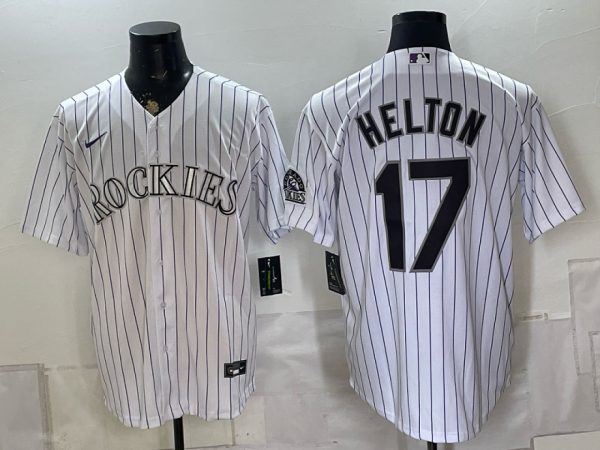 yp251776016-006 Rockies #17 Todd Helton White Pinstripe Throwback Baseball Jersey New Cool Base Stitched MLB Jersey KKD006 – 2026–27