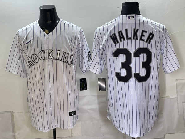 yp251776016-007 Rockies #33 Larry Walker White Pinstripe Throwback Baseball Jersey New Cool Base Stitched MLB Jersey KKD007 – 2026–27