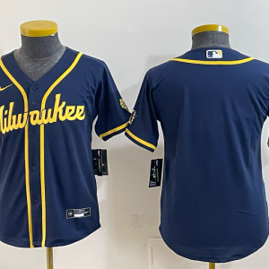 Brewers Navy Blue Vintage Baseball Jersey New Cool Base Stitched MLB Jersey KKD024 – 2026–27
