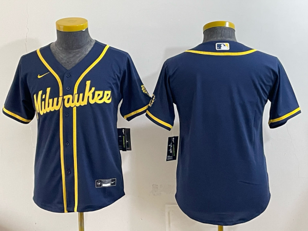 Brewers Navy Blue Vintage Baseball Jersey New Cool Base Stitched MLB Jersey KKD024 – 2026–27