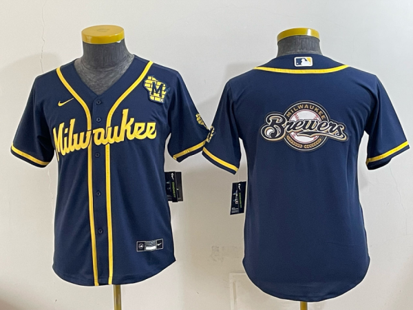 yp251776016-030 Brewers Navy Blue Vintage Baseball Jersey New Cool Base Stitched MLB Jersey KKD030 – 2026–27