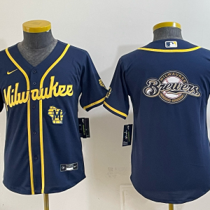 Brewers Navy Blue Vintage Baseball Jersey New Cool Base Stitched MLB Jersey KKD031 – 2026–27