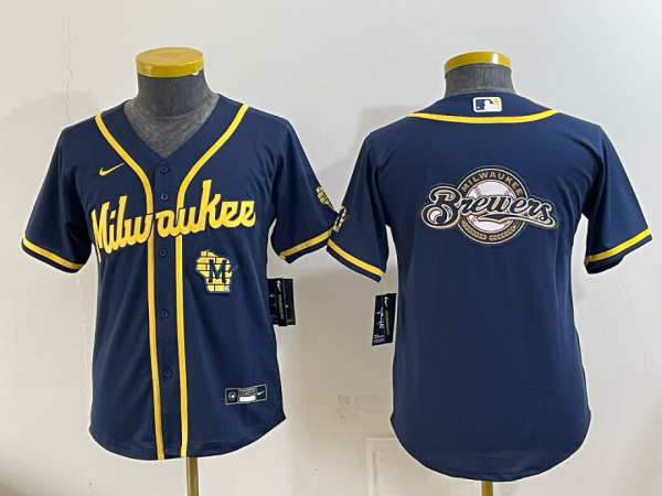 Brewers Navy Blue Vintage Baseball Jersey New Cool Base Stitched MLB Jersey KKD031 – 2026–27