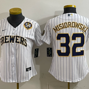 Brewers #32 Jacob Misiorowski White Pinstripe Vintage Baseball Jersey New Cool Base Stitched MLB Jersey KKD038 – 2026–27