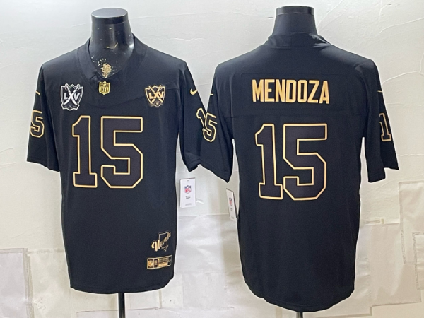 yp251957042-004 Raiders #15 Mendoza Black Gold Lettering Throwback Football Jersey Men’s Stitched NFL Elite Jersey KKC004 – 2026–27
