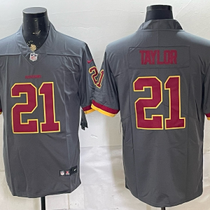 Commanders #21 Sean Taylor Gray Commemorative Patch Football Jersey Men’s Stitched NFL Elite Jersey KKC008 – 2026–27