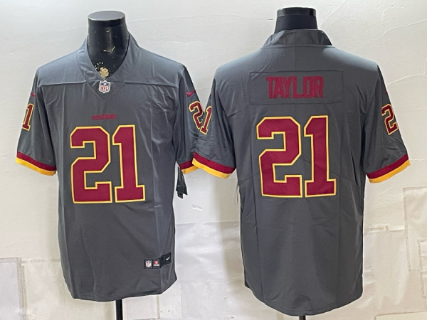 yp251957042-008 Commanders #21 Sean Taylor Gray Commemorative Patch Football Jersey Men’s Stitched NFL Elite Jersey KKC008 – 2026–27