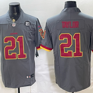 Commanders #21 Sean Taylor Gray Commemorative Patch Football Jersey Men’s Stitched NFL Elite Jersey KKC009 – 2026–27