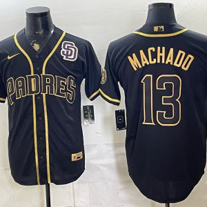 Padres #13 Manny Machado Navy Blue Gold Lettering Vintage Baseball Jersey New Cool Base Stitched MLB Jersey KKC012 – 2026–27