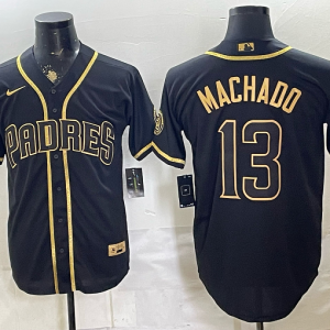 Padres #13 Manny Machado Navy Blue Gold Lettering Vintage Baseball Jersey New Cool Base Stitched MLB Jersey KKC014 – 2026–27