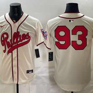 Phillies #93 Cream Vintage Baseball Jersey New Cool Base Stitched MLB Jersey KKC015 – 2026–27