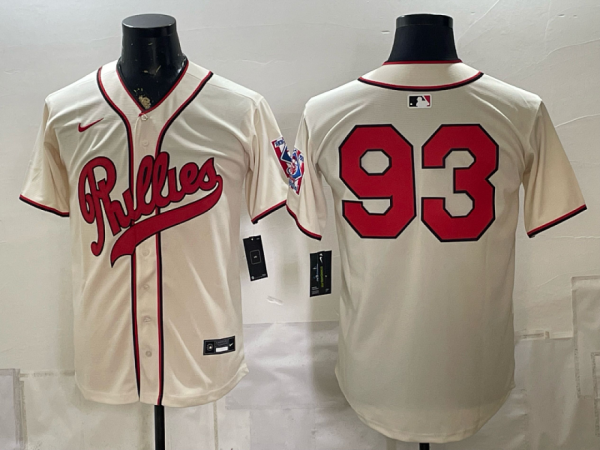 yp251957042-015 Phillies #93 Cream Vintage Baseball Jersey New Cool Base Stitched MLB Jersey KKC015 – 2026–27