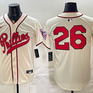 yp251957042-023 Phillies #26 Cream Vintage Baseball Jersey New Cool Base Stitched MLB Jersey KKC023 – 2026–27