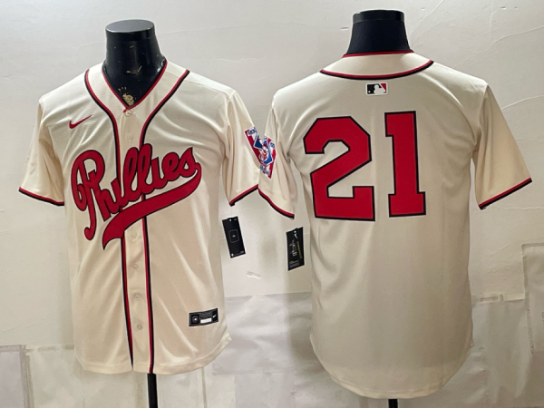 yp251957042-025 Phillies #21 Cream Vintage Baseball Jersey New Cool Base Stitched MLB Jersey KKC025 – 2026–27