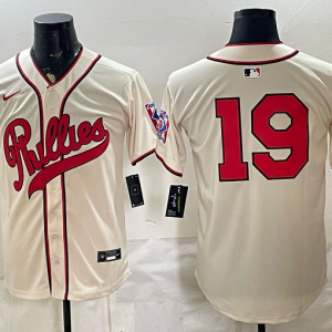 yp251957042-028 Phillies #19 Cream Vintage Baseball Jersey New Cool Base Stitched MLB Jersey KKC028 – 2026–27