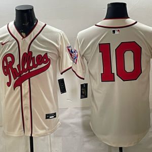 Phillies #10 Cream Vintage Baseball Jersey New Cool Base Stitched MLB Jersey KKC034 – 2026–27