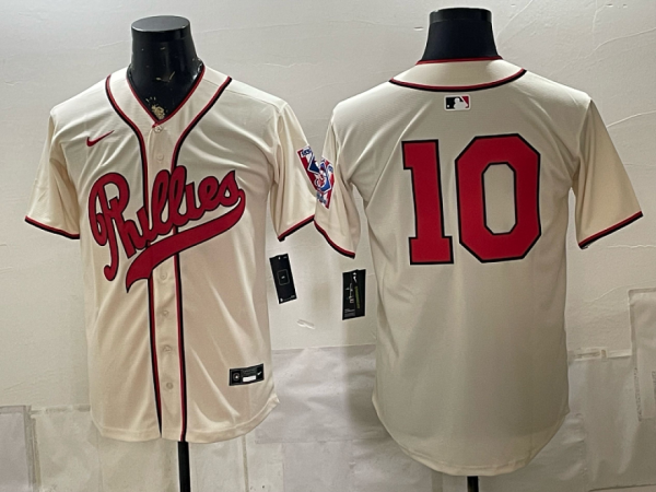 Phillies #10 Cream Vintage Baseball Jersey New Cool Base Stitched MLB Jersey KKC034 – 2026–27
