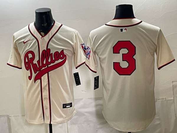 yp251957042-039 Phillies #3 Cream Vintage Baseball Jersey New Cool Base Stitched MLB Jersey KKC039 – 2026–27