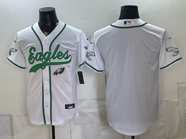 yp252080265-020 Eagles White Button-Up New Cool Base Stitched MLB Jersey KKB020 – 2026–27