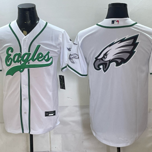 yp252080265-021 Eagles White Button-Up New Cool Base Stitched MLB Jersey KKB021 – 2026–27