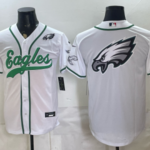 yp252080265-022 Eagles White Button-Up New Cool Base Stitched MLB Jersey KKB022 – 2026–27