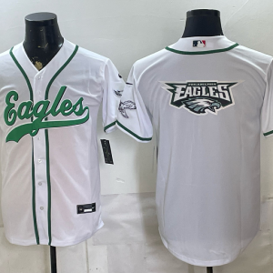 yp252080265-024 Eagles White Button-Up New Cool Base Stitched MLB Jersey KKB024 – 2026–27