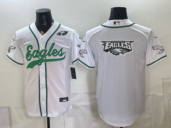 yp252080265-025 Eagles White Button-Up New Cool Base Stitched MLB Jersey KKB025 – 2026–27