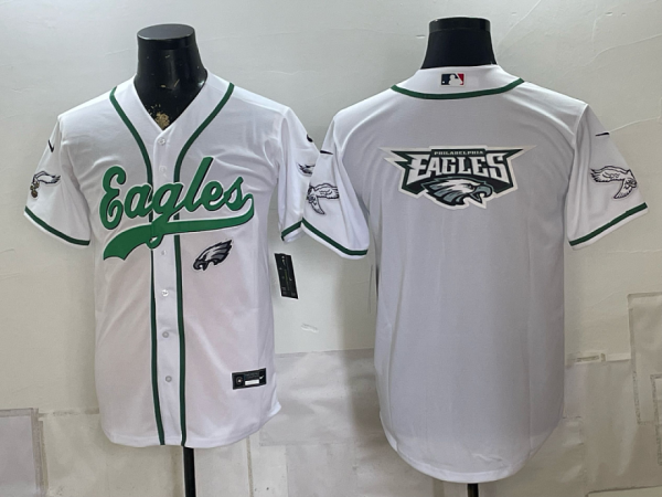 yp252080265-026 Eagles White Button-Up New Cool Base Stitched MLB Jersey KKB026 – 2026–27