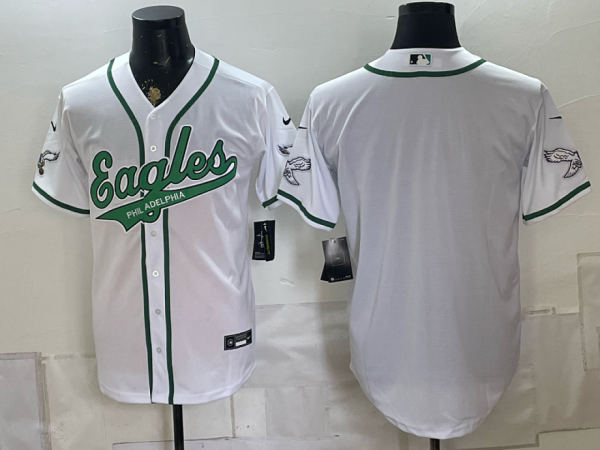 yp252080265-029 Eagles White Button-Up New Cool Base Stitched MLB Jersey KKB029 – 2026–27
