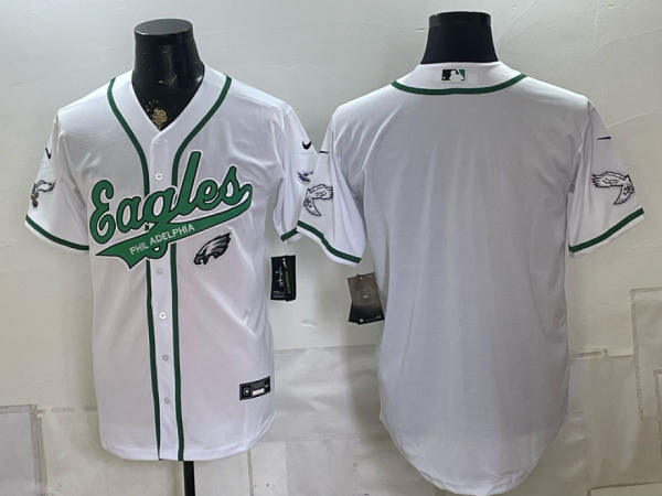 yp252080265-031 Eagles White Button-Up New Cool Base Stitched MLB Jersey KKB031 – 2026–27