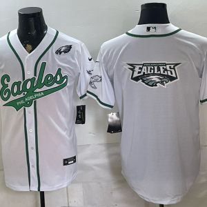 yp252080265-033 Eagles White Button-Up New Cool Base Stitched MLB Jersey KKB033 – 2026–27