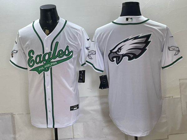 yp252080265-035 Eagles White Button-Up New Cool Base Stitched MLB Jersey KKB035 – 2026–27