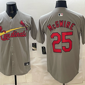 Cardinals #25 Mark McGwire Gray New Cool Base Stitched MLB Jersey KKB040 – 2026–27