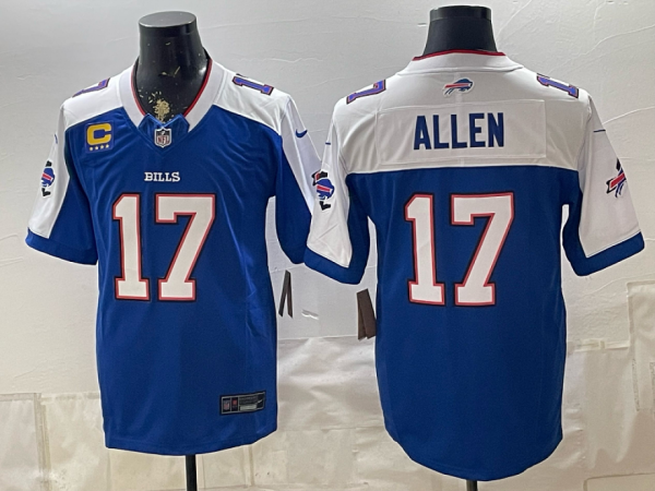 yp252952599-017 Bills #17 Josh Allen Royal Blue Commemorative Patch Football Jersey Men’s Stitched NFL Elite Jersey KKB017 – 2026–27