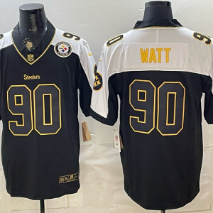 yp252952599-020 Steelers #90 T.J. Watt Black Thanksgiving Gold Lettering Football Jersey Men’s Stitched NFL Elite Jersey KKB020 – 2026–27