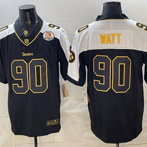 yp252952599-021 Steelers #90 T.J. Watt Black Thanksgiving Gold Lettering Football Jersey Men’s Stitched NFL Elite Jersey KKB021 – 2026–27