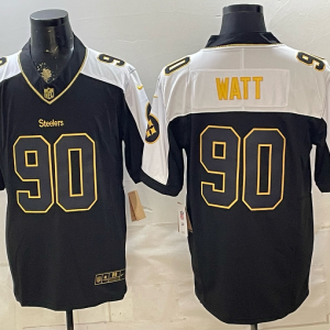 yp252952599-023 Steelers #90 T.J. Watt Black Thanksgiving Gold Lettering Football Jersey Men’s Stitched NFL Elite Jersey KKB023 – 2026–27