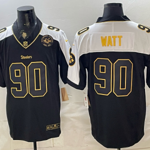 yp252952599-024 Steelers #90 T.J. Watt Black Thanksgiving Gold Lettering Football Jersey Men’s Stitched NFL Elite Jersey KKB024 – 2026–27