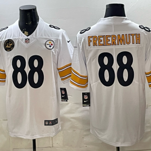 yp252952599-028 Steelers #88 Pat Freiermuth White Throwback Football Jersey Men’s Stitched NFL Elite Jersey KKB028 – 2026–27
