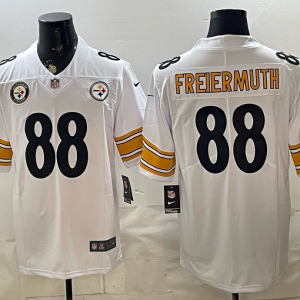 yp252952599-030 Steelers #88 Pat Freiermuth White Throwback Football Jersey Men’s Stitched NFL Elite Jersey KKB030 – 2026–27