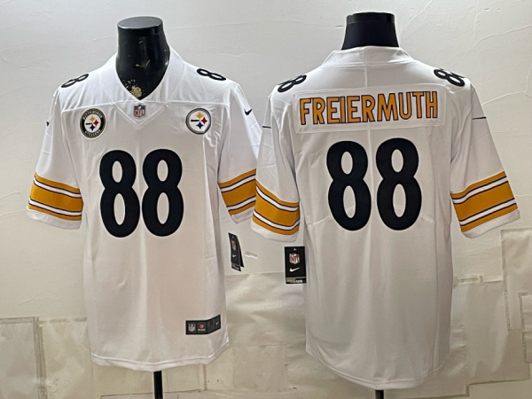 Steelers #88 Pat Freiermuth White Throwback Football Jersey Men’s Stitched NFL Elite Jersey KKB030 – 2026–27