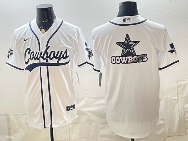 yp252952599-035 Cowboys White Baseball-Inspired Collaboration Jersey Men’s Stitched NFL Elite Jersey KKB035 – 2026–27