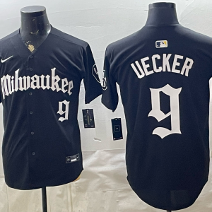 Brewers #9 Bob Uecker Navy Blue Vintage Baseball Jersey New Cool Base Stitched MLB Jersey KKB043 – 2026–27