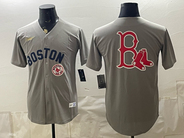 Red Sox Gray Vintage Baseball Jersey New Cool Base Stitched MLB Jersey KKB046 – 2026–27