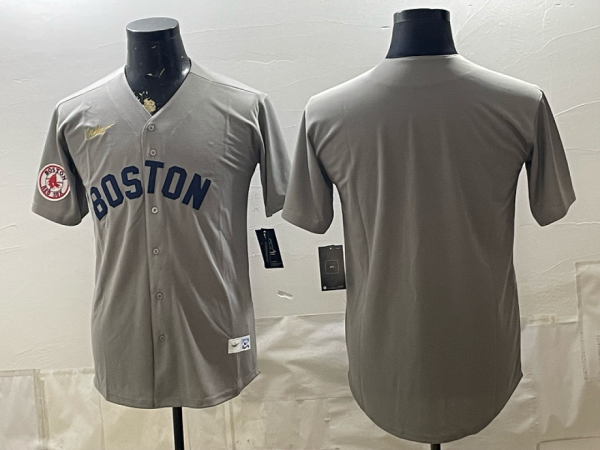 Red Sox Gray Vintage Baseball Jersey New Cool Base Stitched MLB Jersey KKB048 – 2026–27