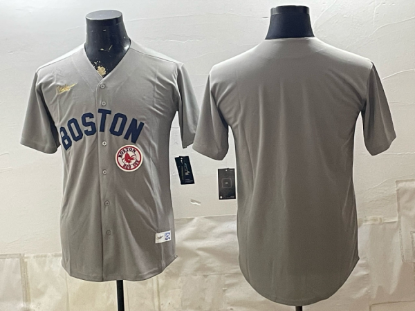 Red Sox Gray Vintage Baseball Jersey New Cool Base Stitched MLB Jersey KKB050 – 2026–27